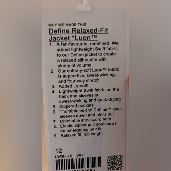 NWT Lululemon Define Relaxed-Fit Jacket - Picture 6 of 6